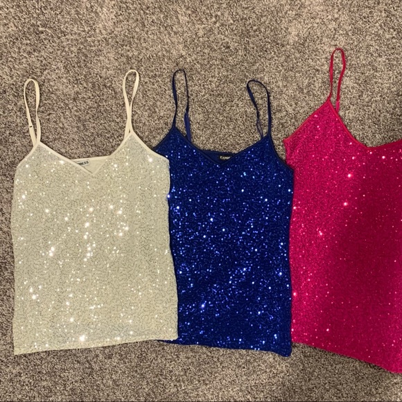 Express sequined camis - Picture 1 of 6